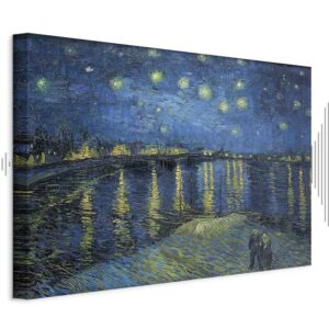 Leinwandbild - Vincent van Gogh – Starry Night Over the Rhône