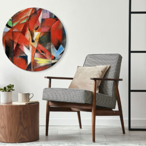 Rundes Bild - Franz Marc – The Foxes