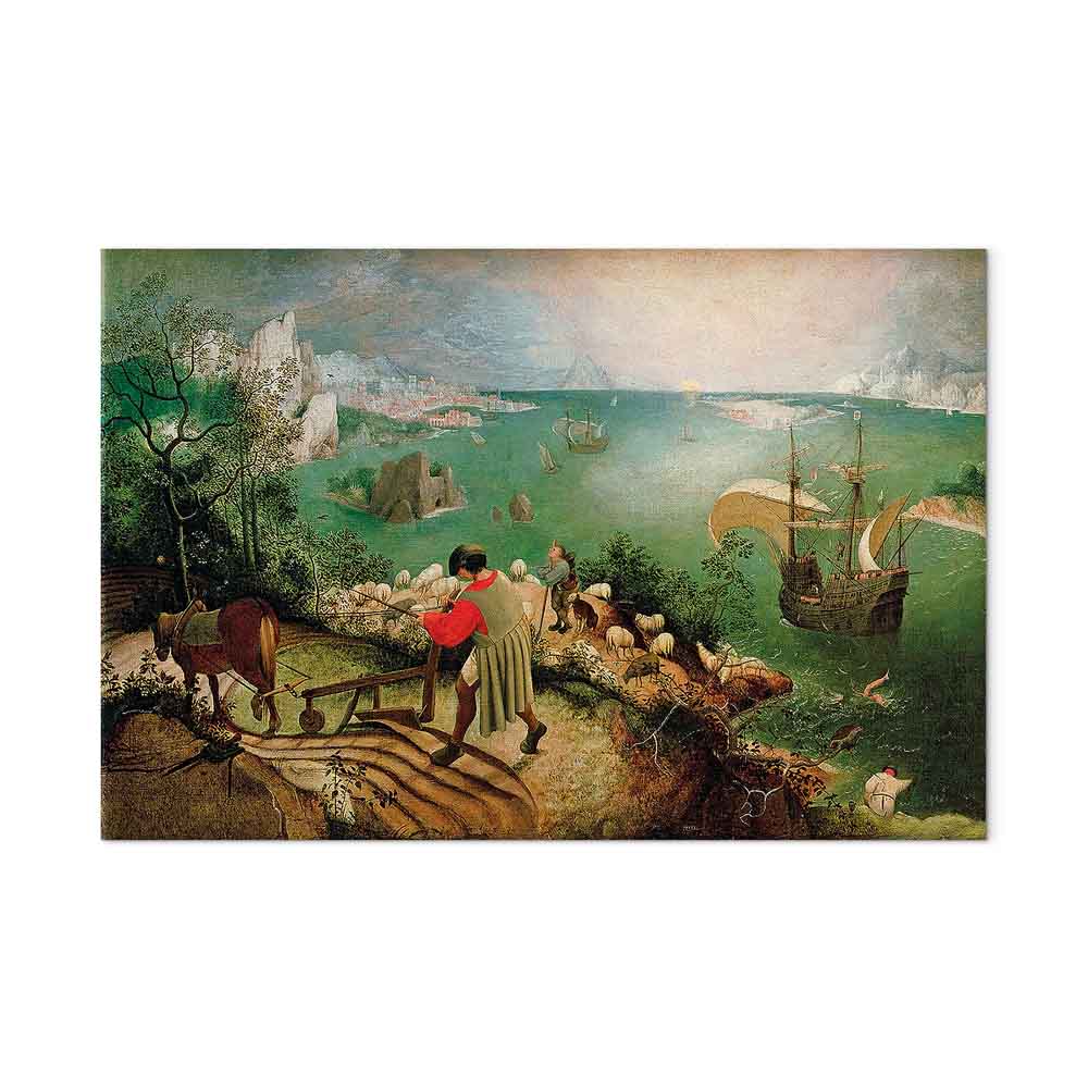 Leinwandbild - Pieter Bruegel the Elder – Landscape with the Fall of Icarus – Bild 2