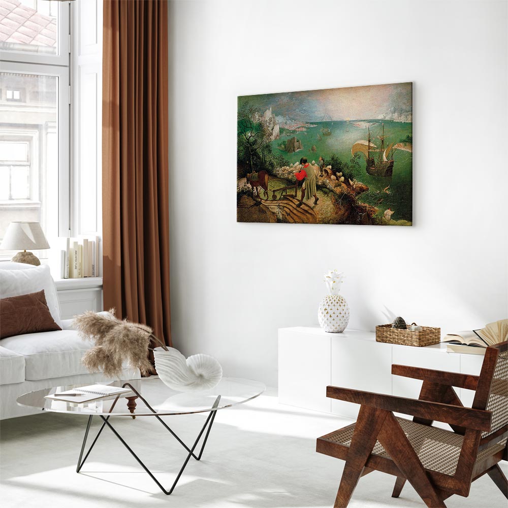 Leinwandbild - Pieter Bruegel the Elder – Landscape with the Fall of Icarus – Bild 5