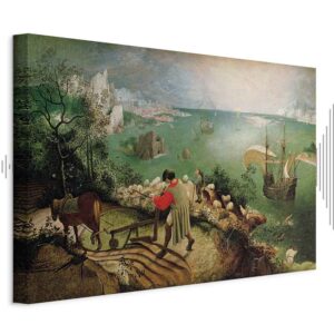 Leinwandbild - Pieter Bruegel the Elder – Landscape with the Fall of Icarus