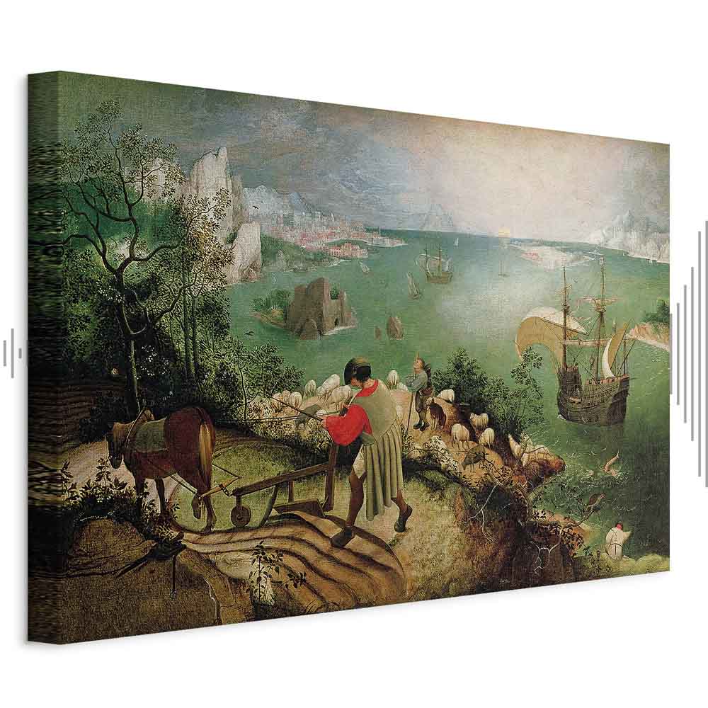 Leinwandbild - Pieter Bruegel the Elder – Landscape with the Fall of Icarus
