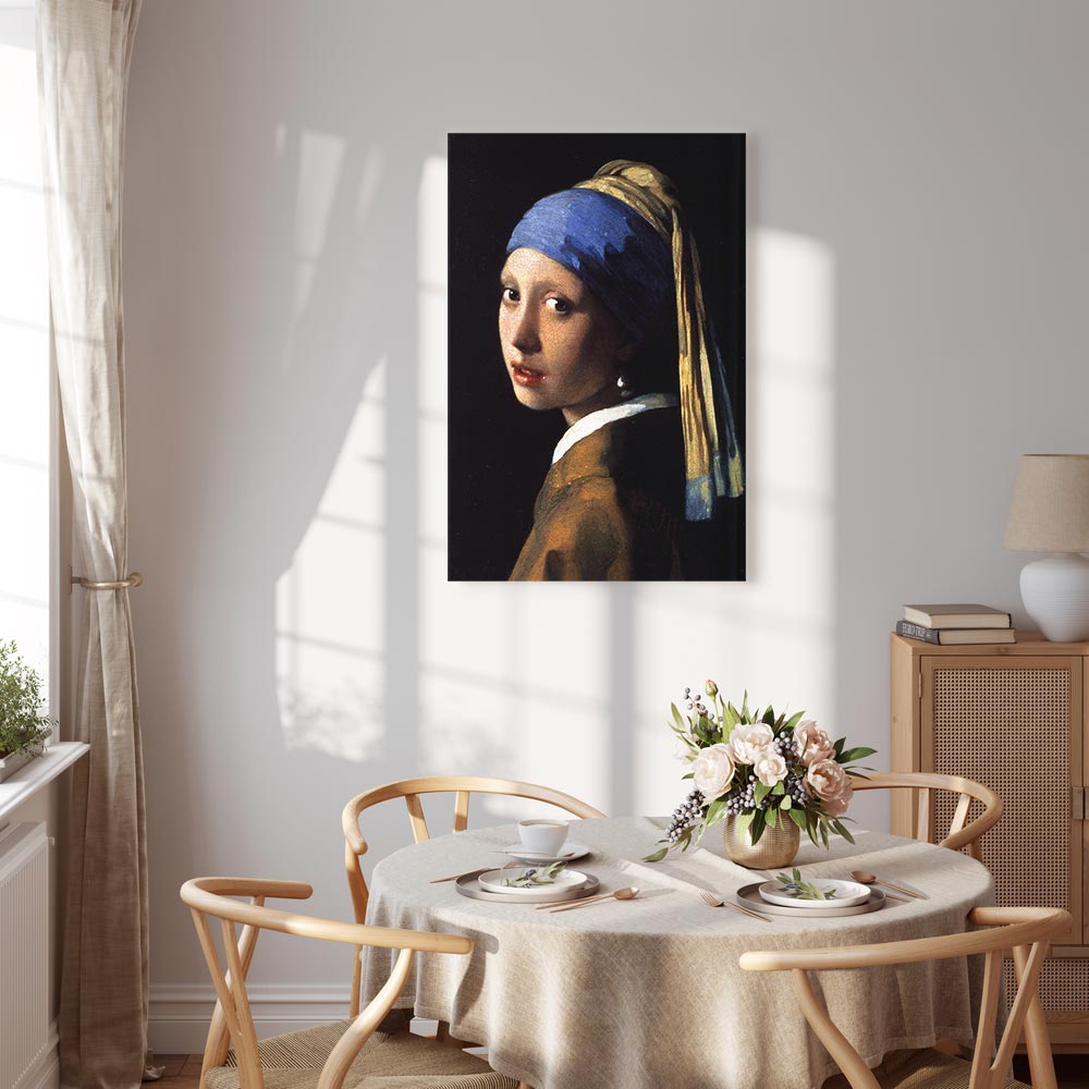 Leinwandbild - Jan Vermeer – Girl with a Pearl Earring – Bild 7
