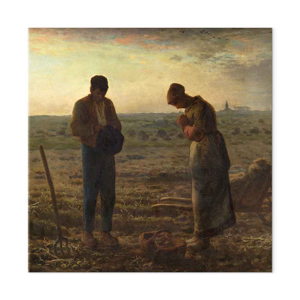 Leinwandbild - Jean-François Millet – The Angelus – Bild 2