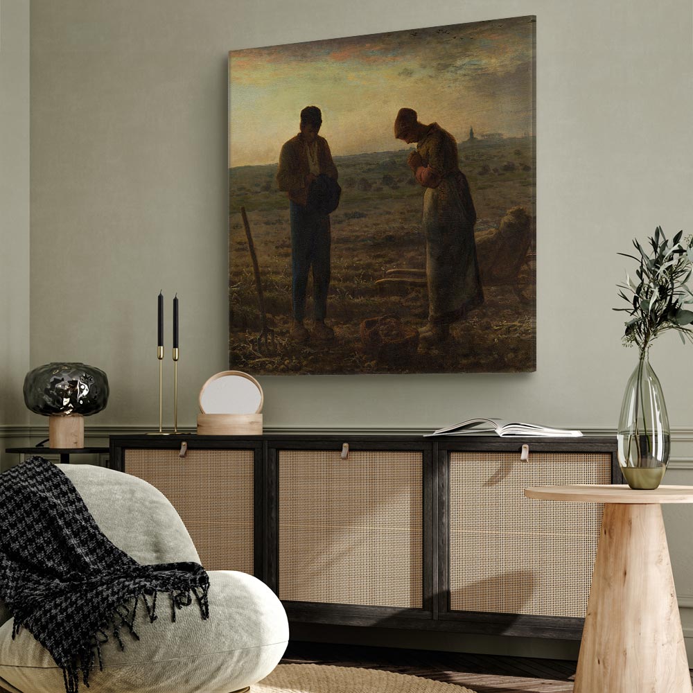 Leinwandbild - Jean-François Millet – The Angelus – Bild 5
