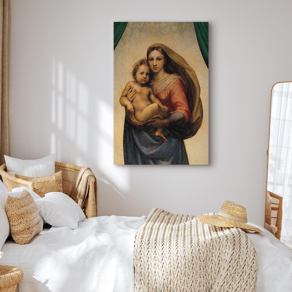 Leinwandbild - Raphael – Sistine Madonna (fragment) – Bild 6