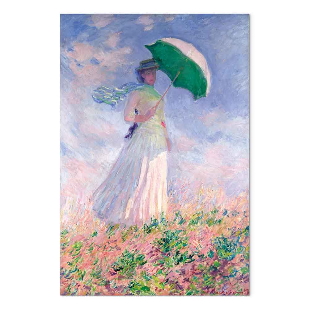 Leinwandbild - Claude Monet – Woman with a Parasol, facing right – Bild 2