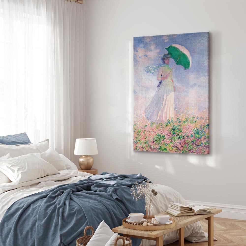 Leinwandbild - Claude Monet – Woman with a Parasol, facing right – Bild 6