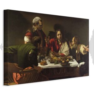 Leinwandbild - Caravaggio – Supper at Emmaus