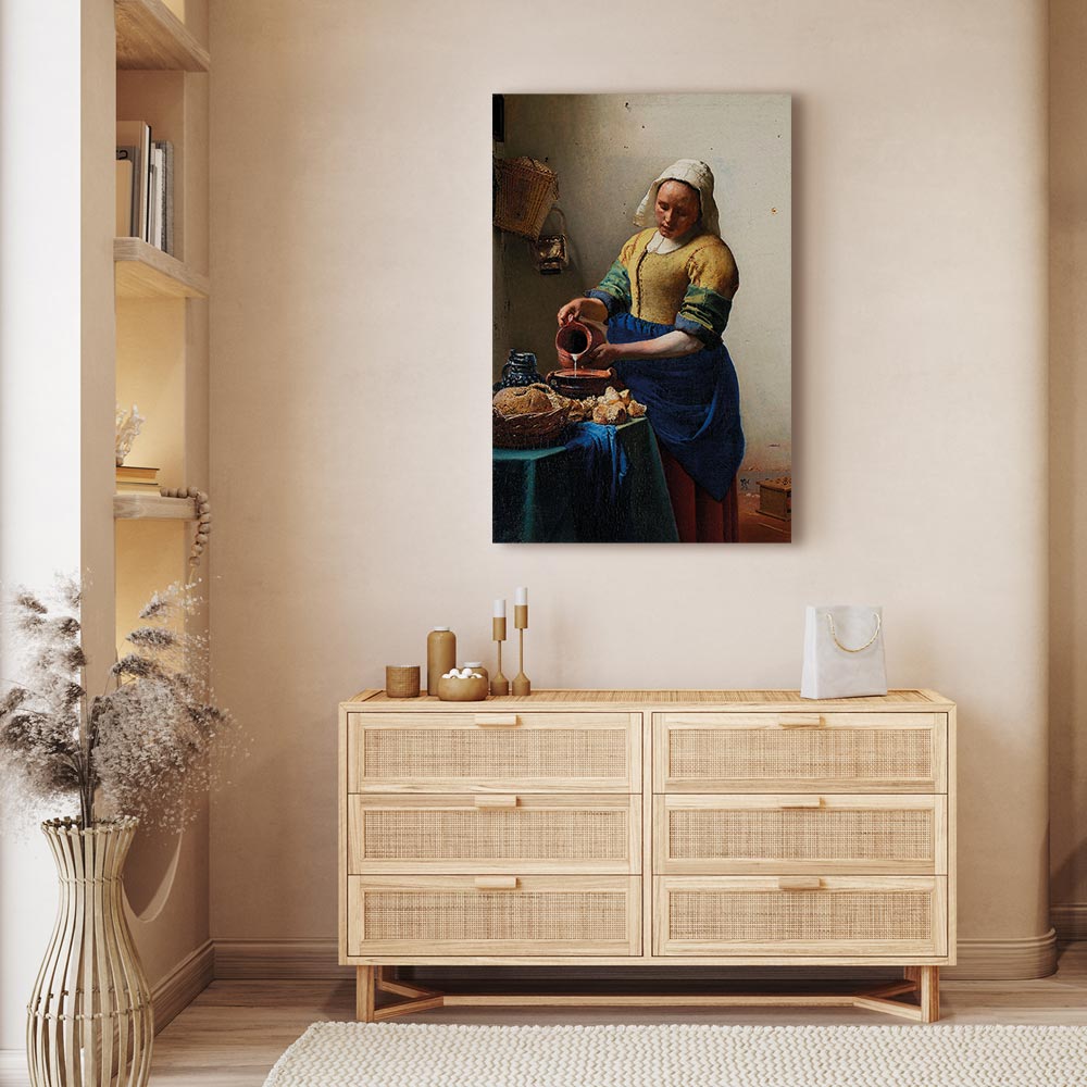 Leinwandbild - Jan Vermeer – The Milkmaid – Bild 5
