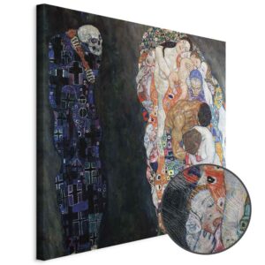 Leinwandbild - Gustav Klimt – Death and Life