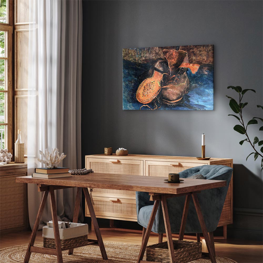 Leinwandbild - Vincent van Gogh – A Pair of Shoes – Bild 7