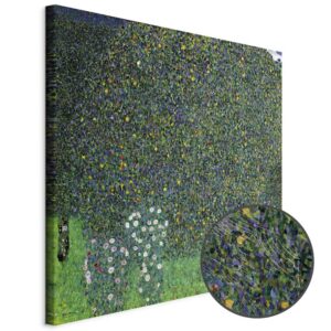 Leinwandbild - Gustav Klimt – Roses Among the Trees