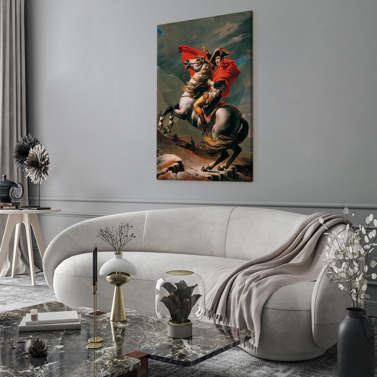 Leinwandbild - Jacques-Louis David – Napoleon Crossing the Alps – Bild 5
