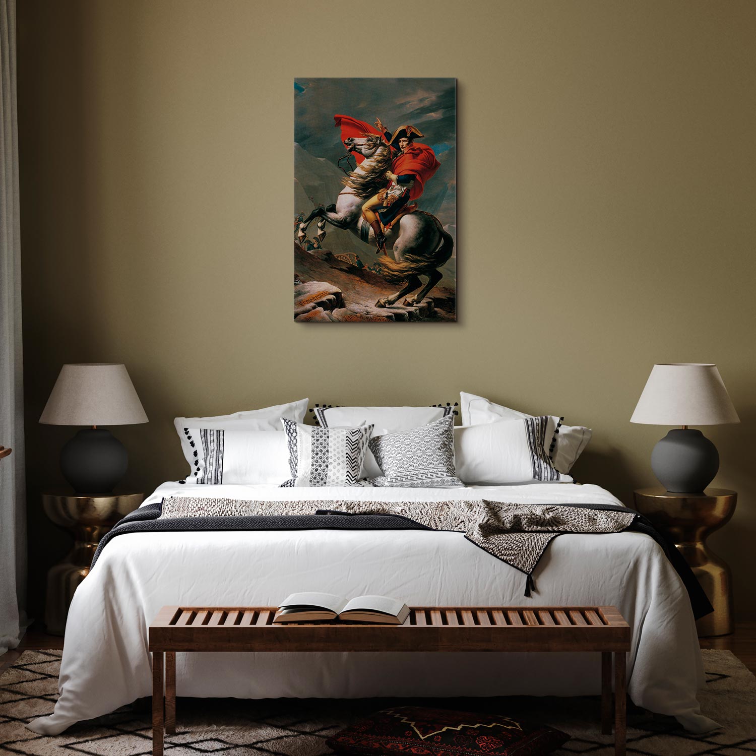 Leinwandbild - Jacques-Louis David – Napoleon Crossing the Alps – Bild 6