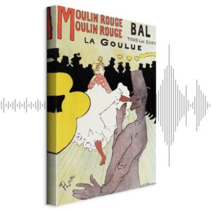 Leinwandbild - Henri de Toulouse-Lautrec – Moulin Rouge – La Goulue