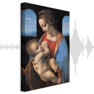 Leinwandbild - Leonardo da Vinci – Madonna Litta