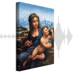 Leinwandbild - Leonardo da Vinci – Madonna With a Distaff