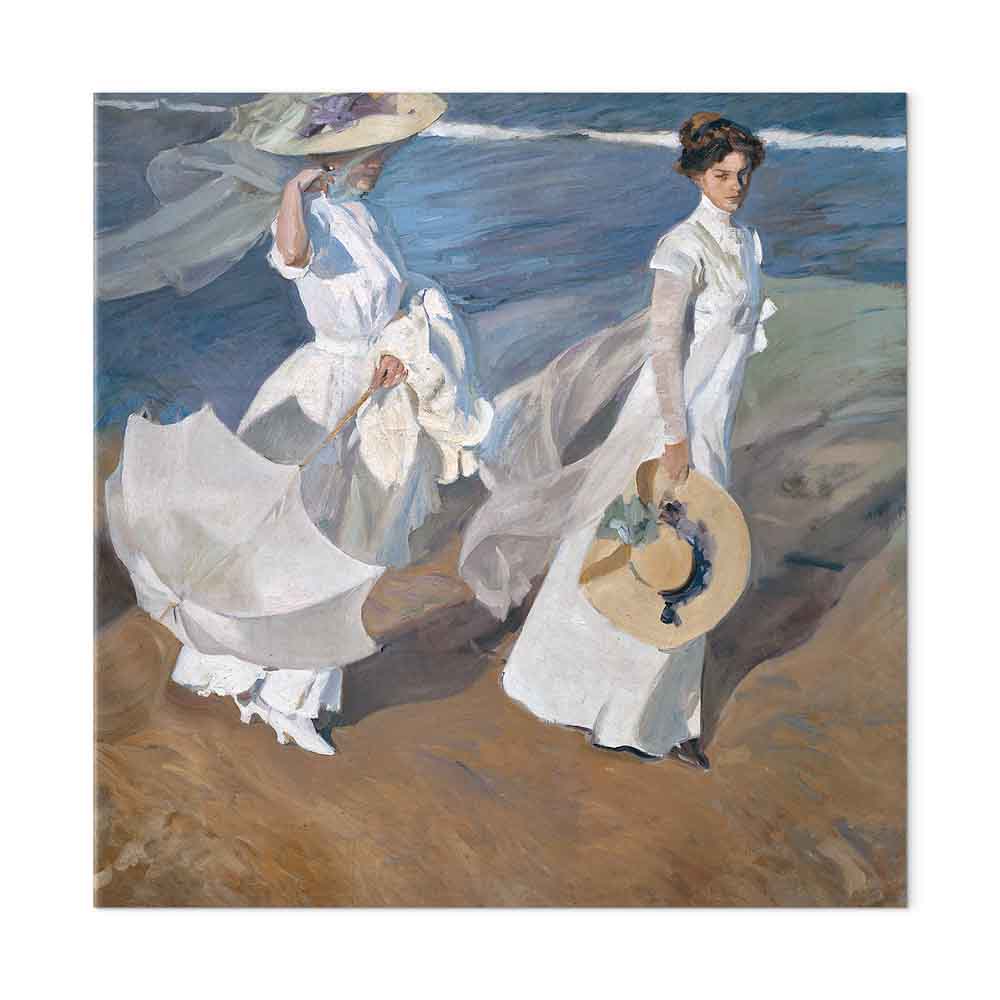Leinwandbild - Joaquín Sorolla y Bastida – Strolling along the Seashore – Bild 2