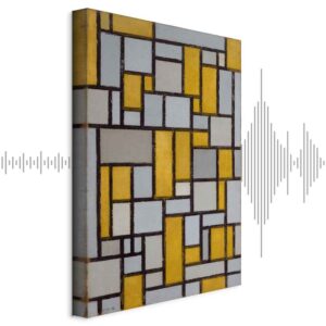 Leinwandbild - Piet Mondrian – Composition with grid 5