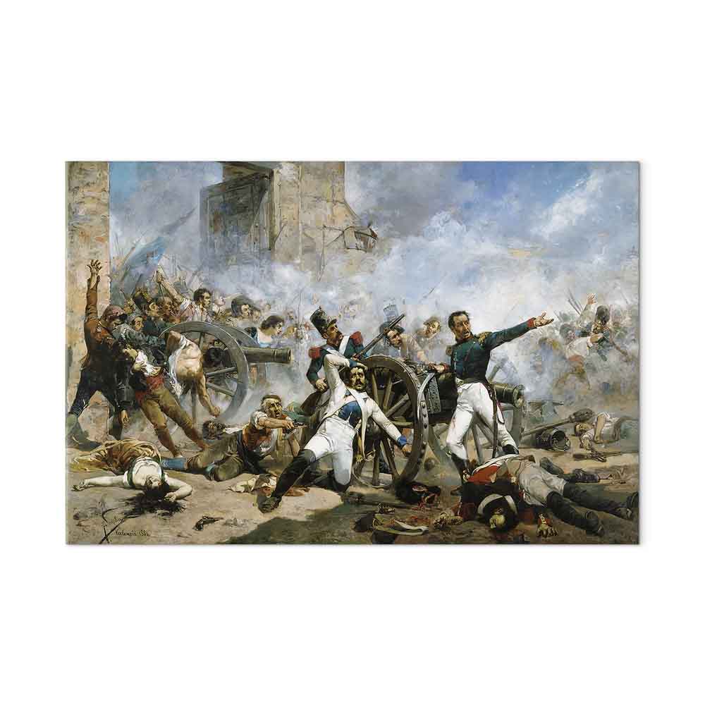 Leinwandbild - Joaquín Sorolla y Bastida – The death of Pedro Velarde y Santillán during the defence of the Monteleon Artillery Barracks – Bild 2