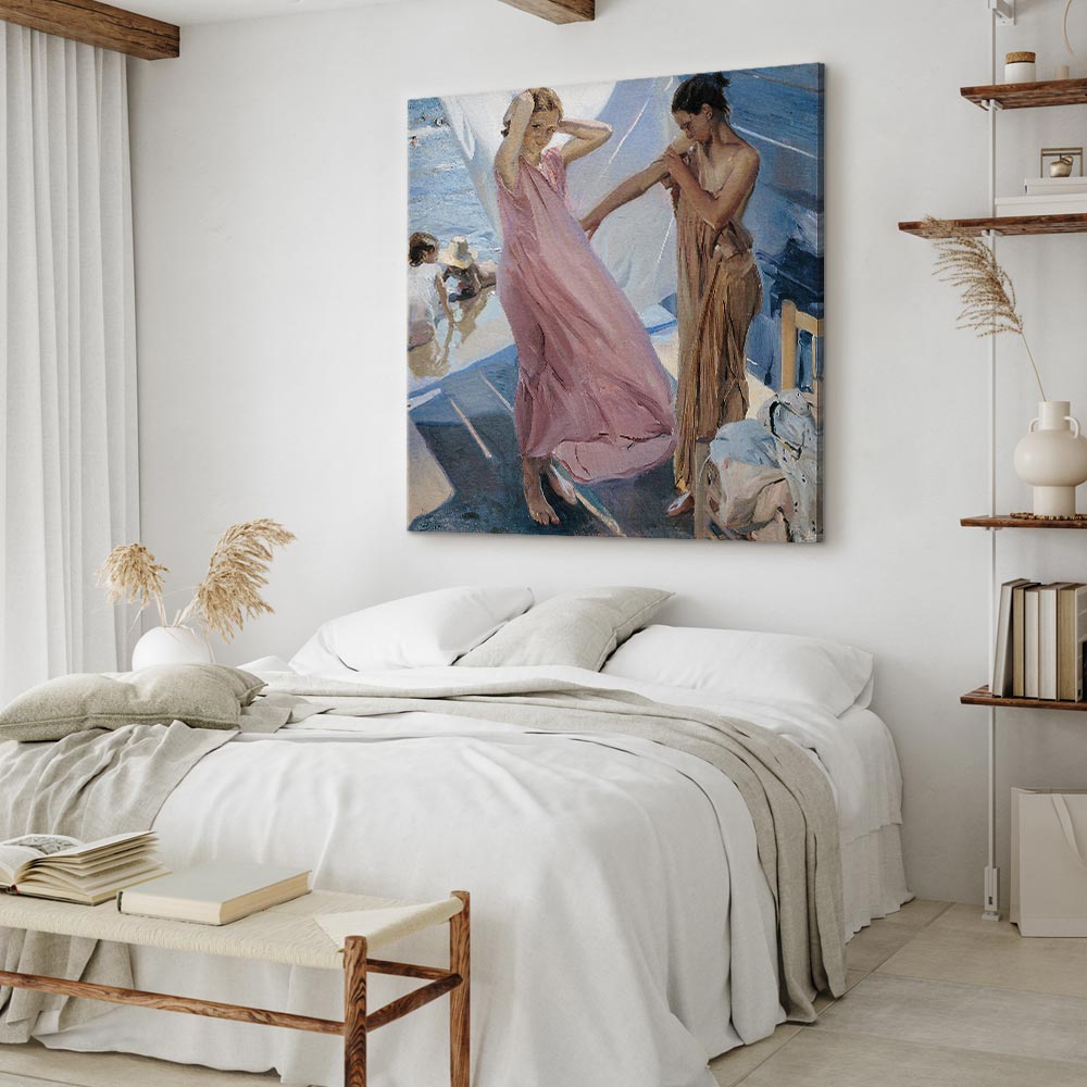 Leinwandbild - Joaquín Sorolla y Bastida – After Bathing, Valencia – Bild 6