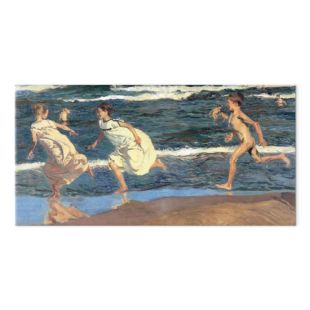Leinwandbild - Joaquín Sorolla y Bastida – Running along the Beach – Bild 2