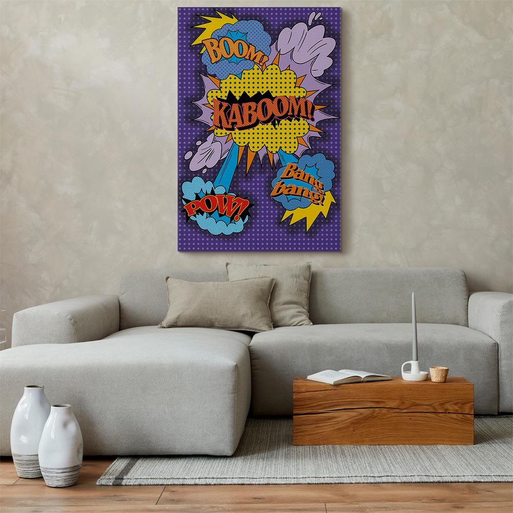 Leinwandbild - Kaboom! (1 Part) Vertical – Bild 5