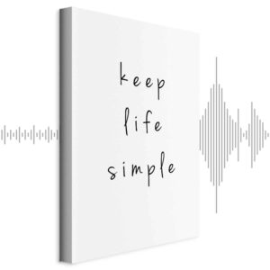 Leinwandbild - Message (1-part) - English Text in Motivational Tone