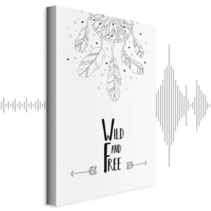 Leinwandbild - Wild and Free (1 Part) Vertical