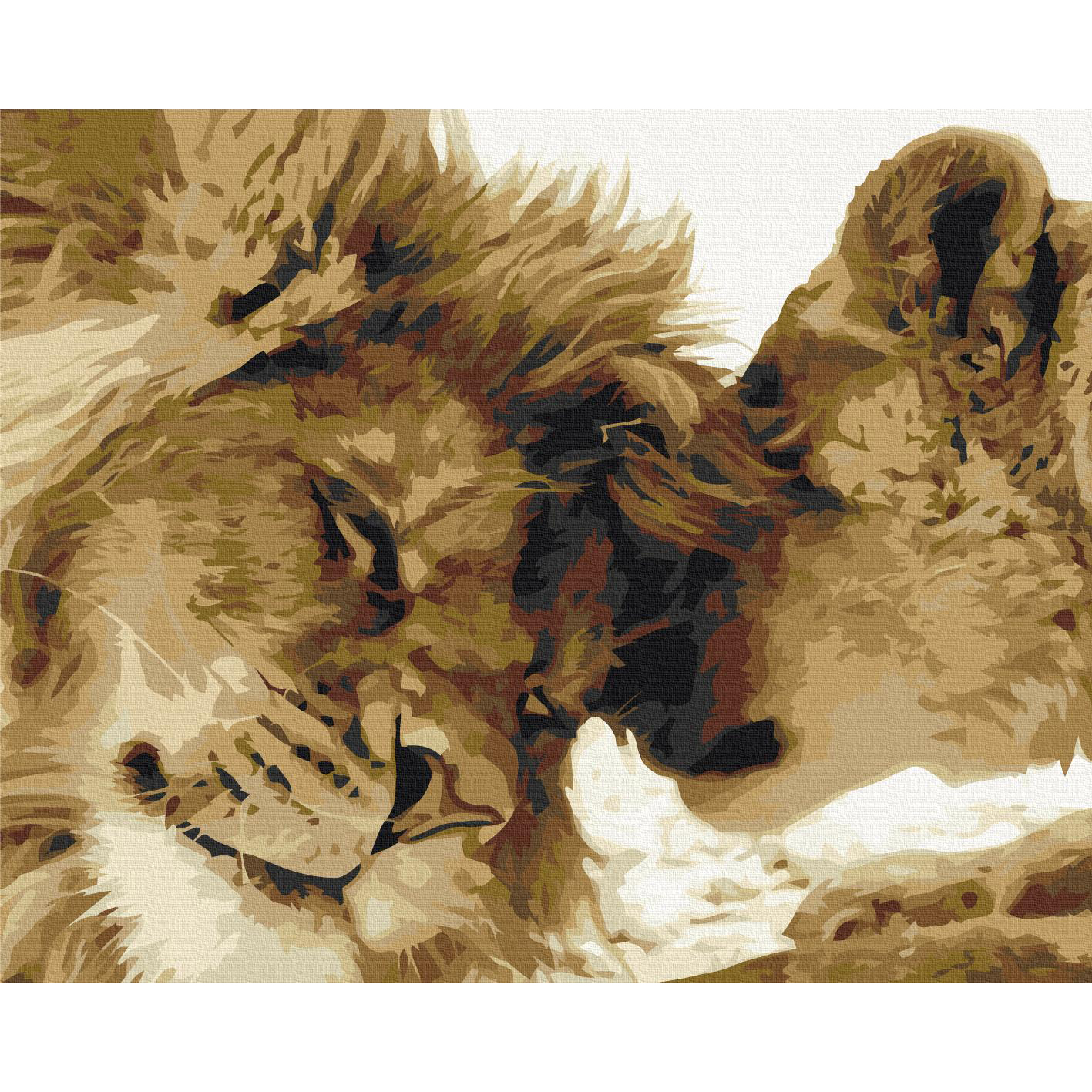 Malen nach Zahlen - Lions In Love – Bild 2