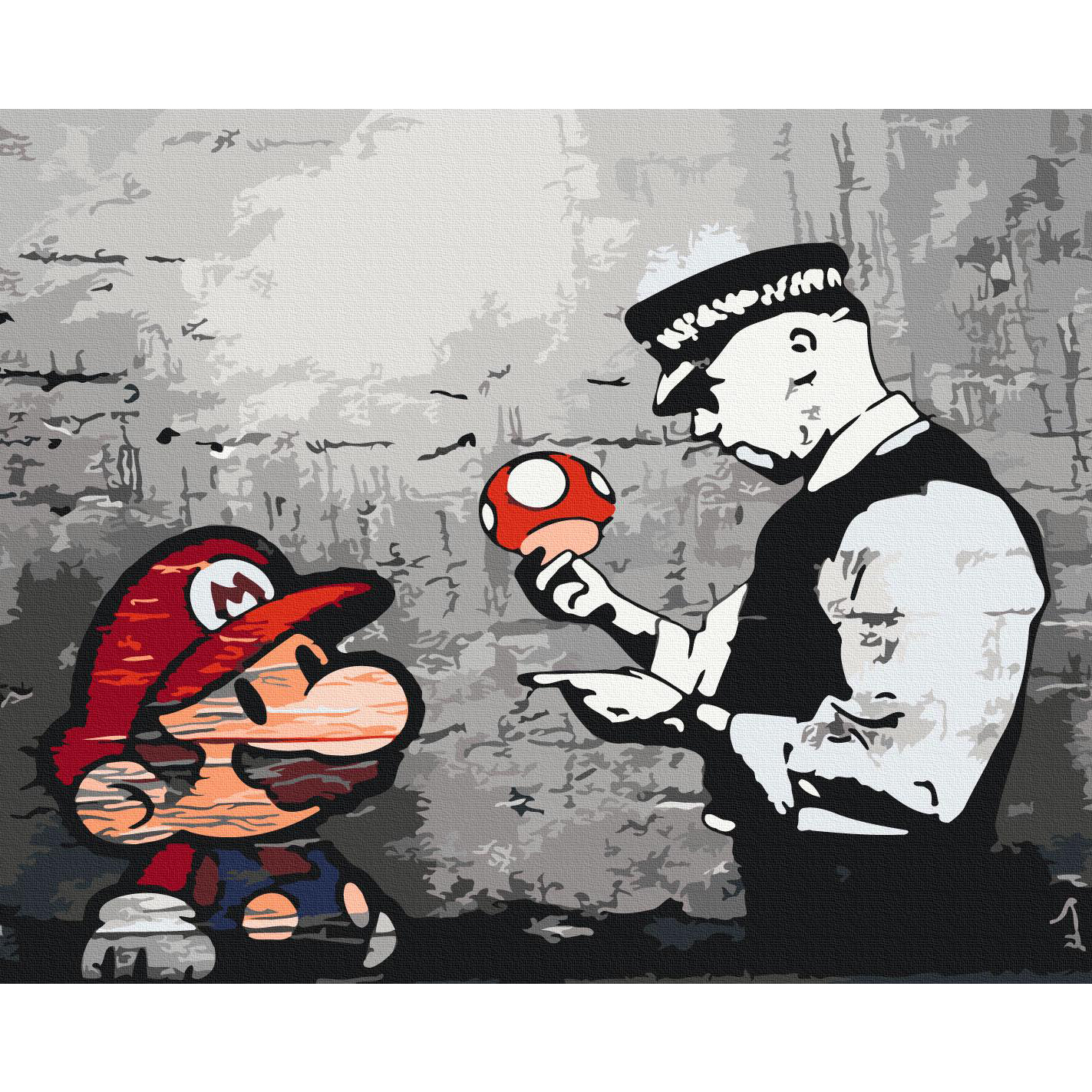 Malen nach Zahlen - Mario (Banksy) – Bild 2