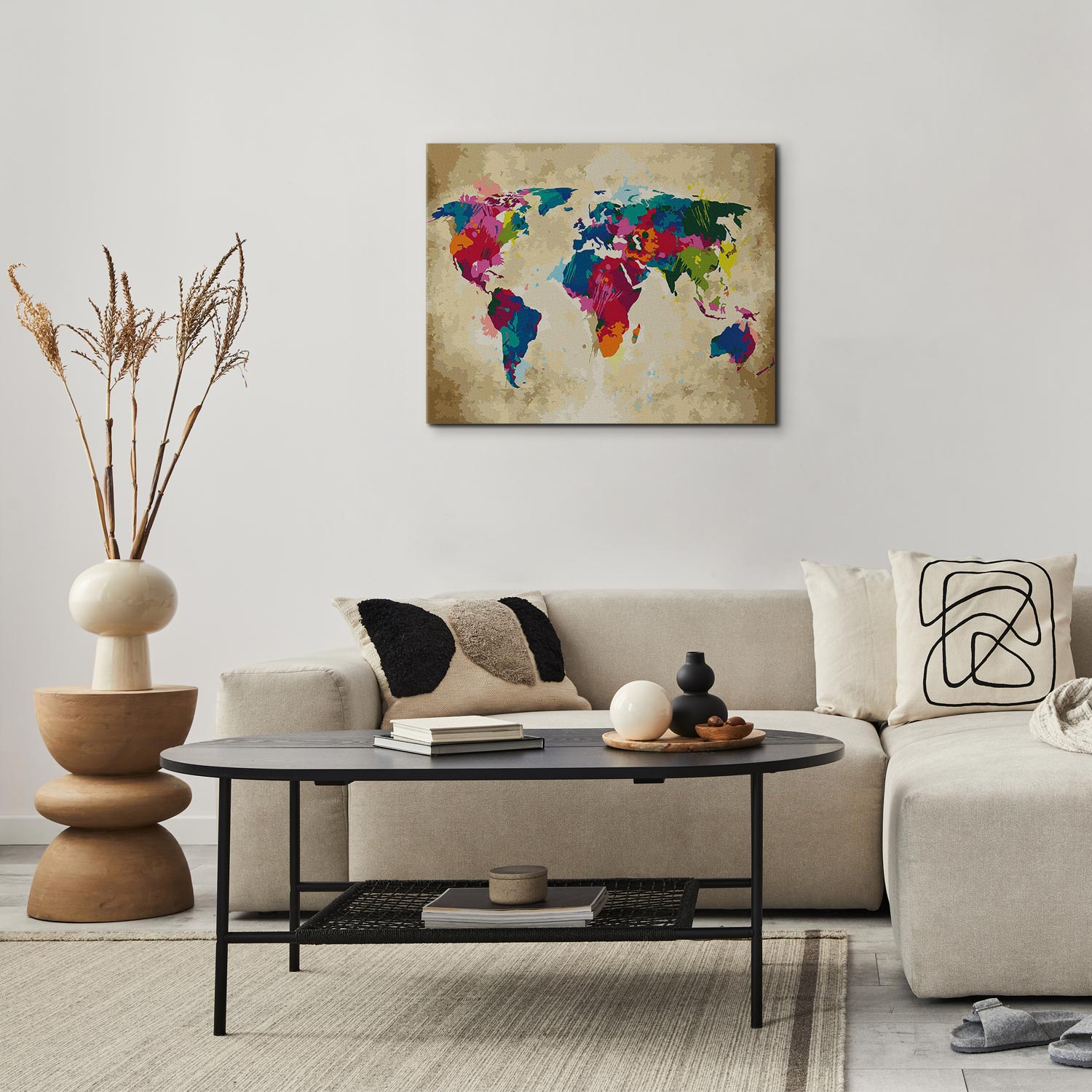 Malen nach Zahlen - World Map (Colourful) – Bild 5