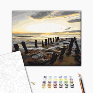 Malen nach Zahlen - Beach (Sunrise)