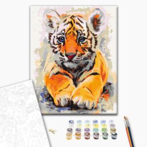Malen nach Zahlen - Baby Tiger