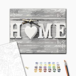 Malen nach Zahlen - Home (Letters)