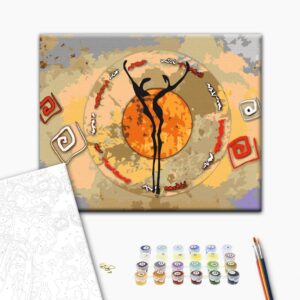 Malen nach Zahlen - African Dance