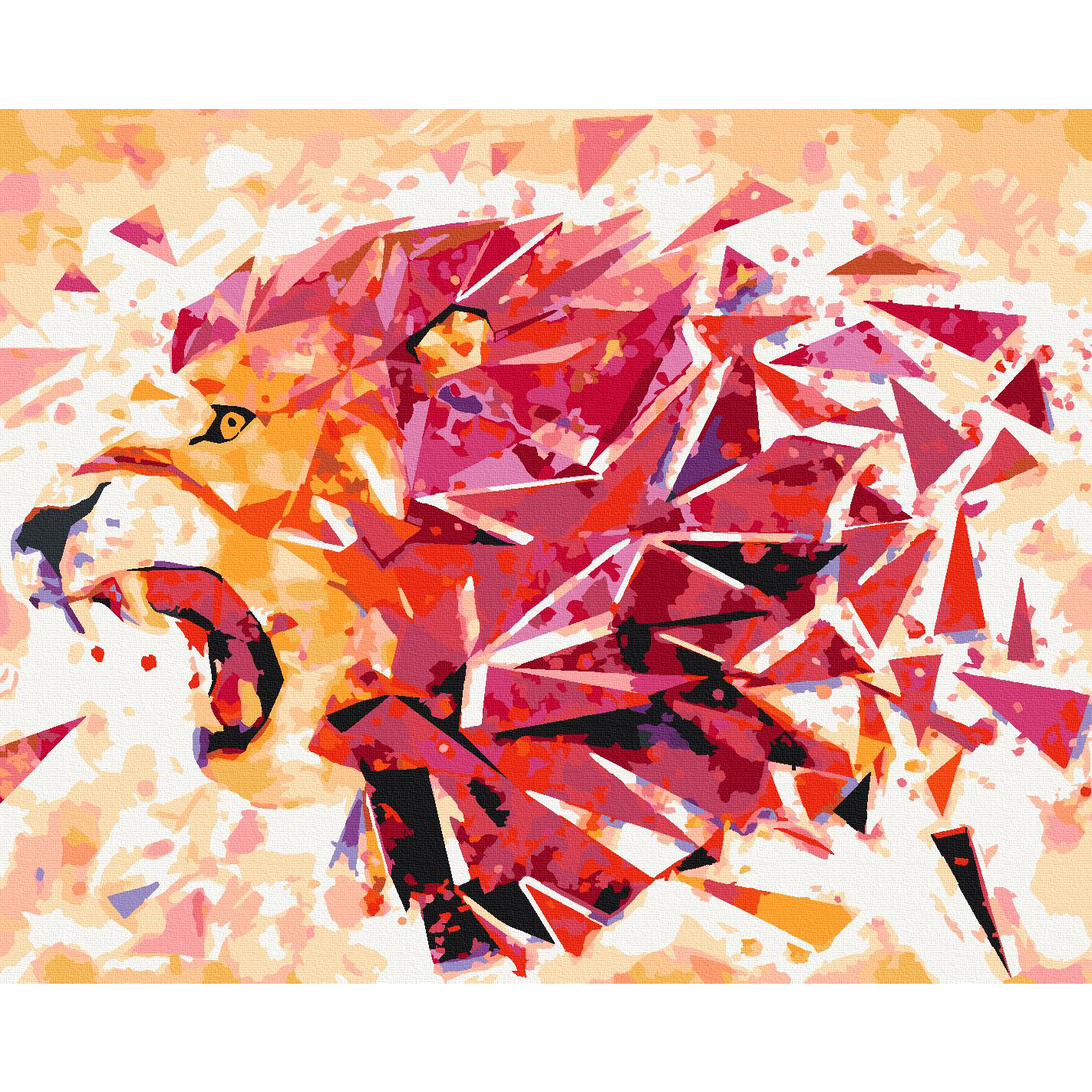 Malen nach Zahlen - Abstract Lion – Bild 2