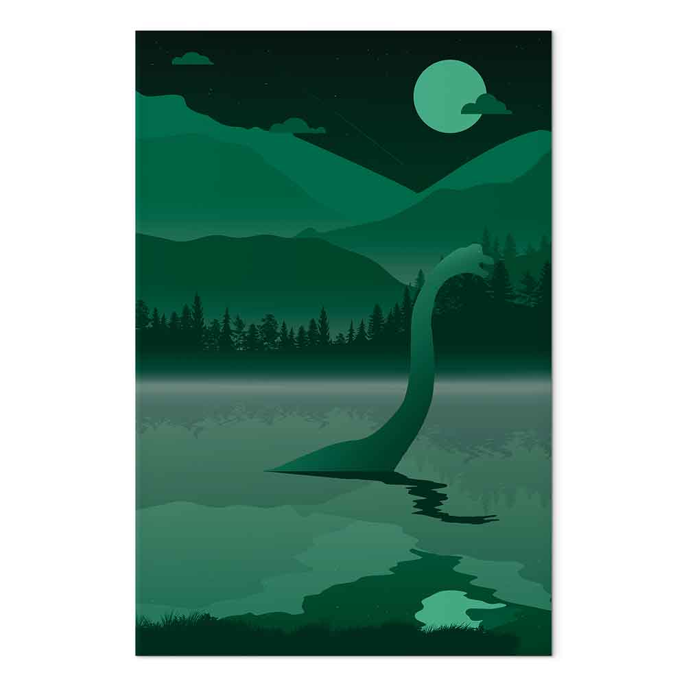 Leinwandbild - Loch Ness (1 Part) Vertical – Bild 2