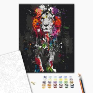 Malen nach Zahlen - Colourful Animals: Lion