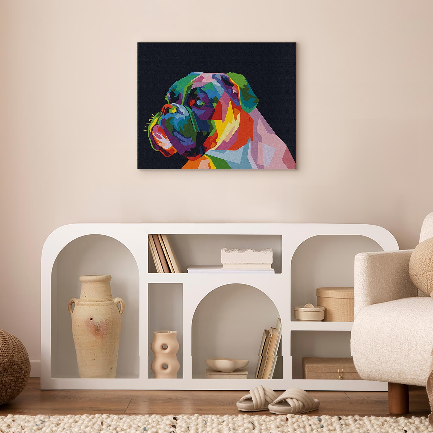 Malen nach Zahlen - Colourful Boxer – Bild 5