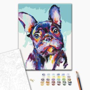 Malen nach Zahlen - Bulldog Portrait