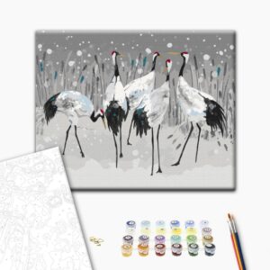 Malen nach Zahlen - Stork Family