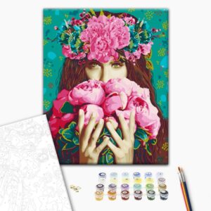 Malen nach Zahlen - Green-Eyed Woman