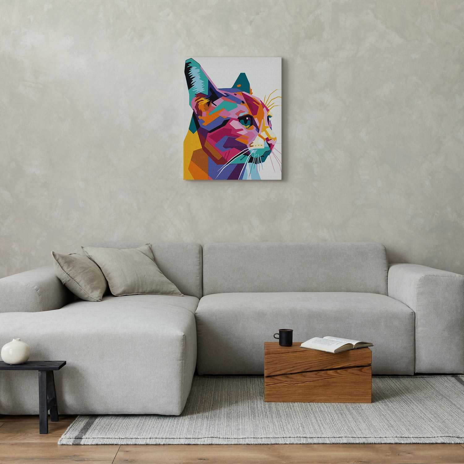 Malen nach Zahlen - Geometric Cat – Bild 5