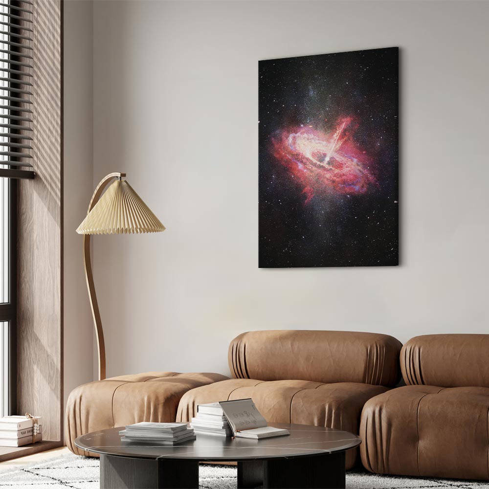 Leinwandbild - Lonely Galaxy (1 Part) Vertical – Bild 5