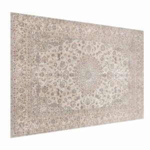 Poster - Sand Carpet - Worn Persian Rug with Rich Ornamental Motifs