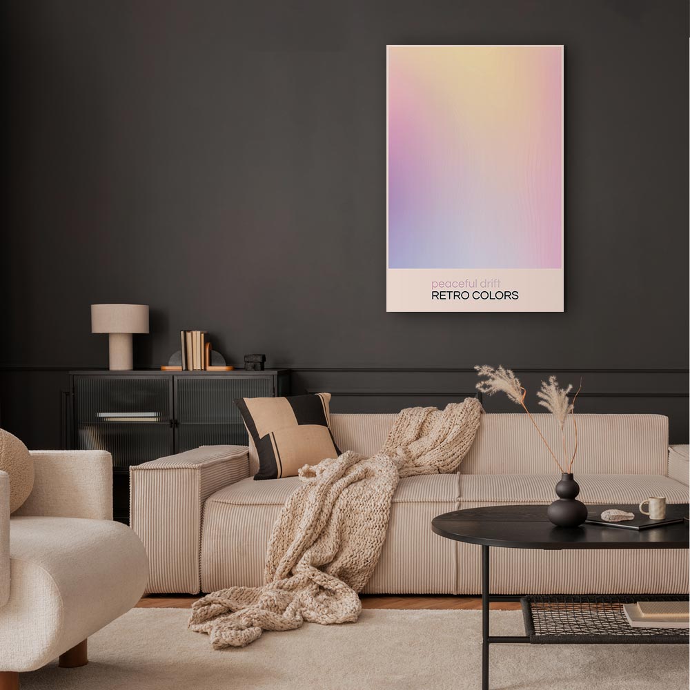 Leinwandbild - Peaceful Drift - Delicate Pastel Shades Creating a Harmonious Whole – Bild 5
