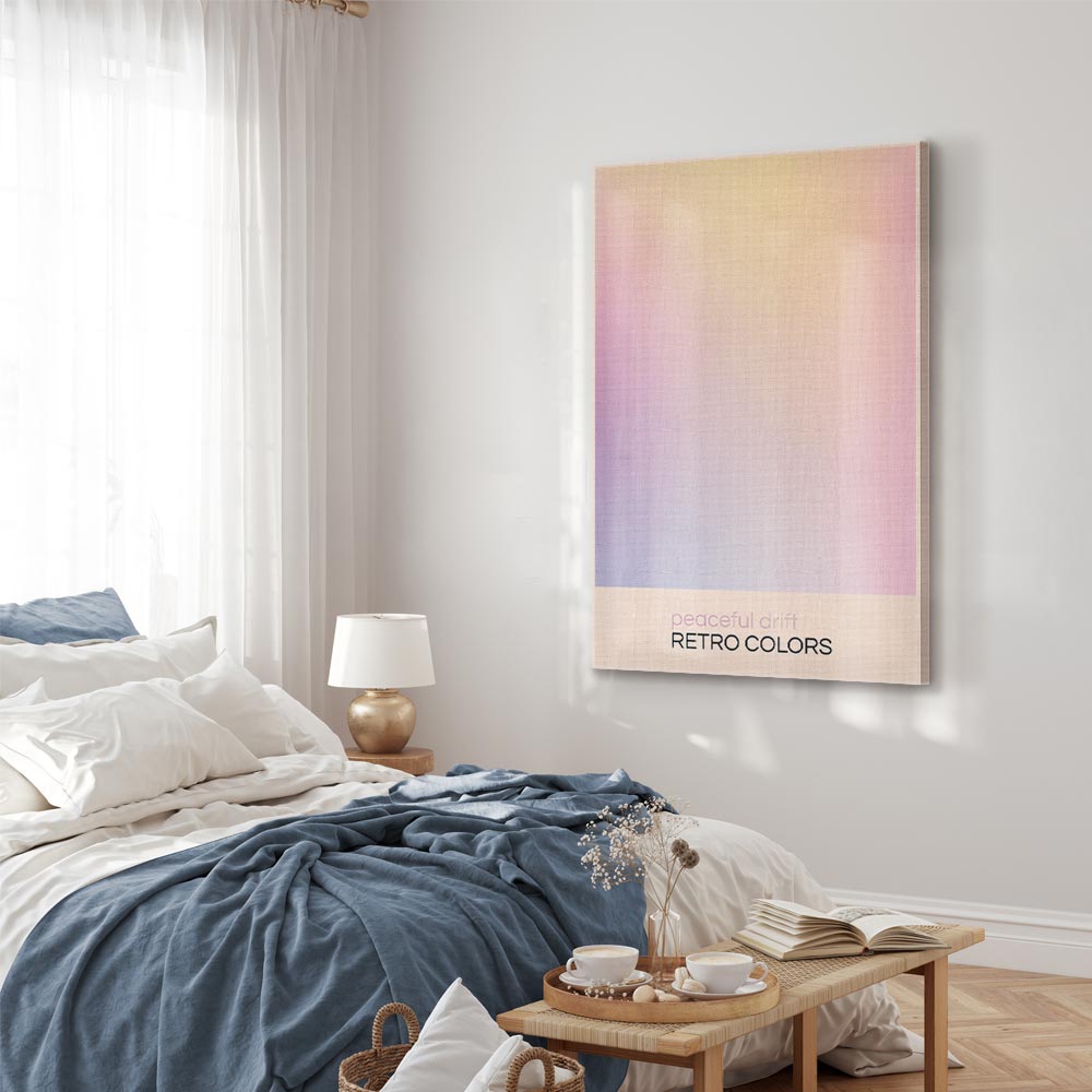 Leinwandbild - Peaceful Drift - Delicate Pastel Shades Creating a Harmonious Whole – Bild 6